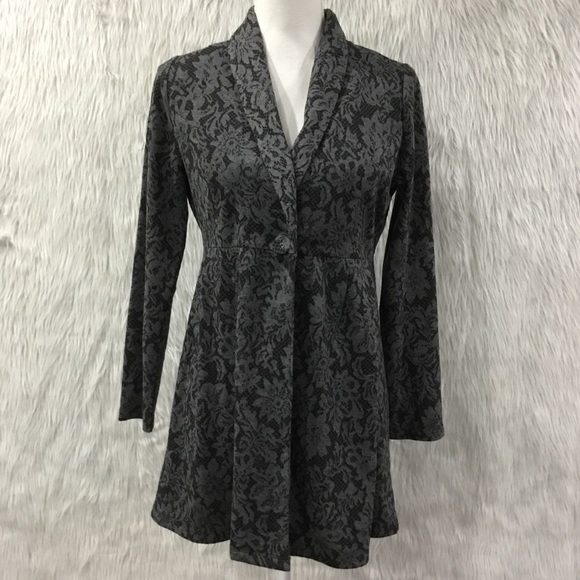 soma Jackets & Blazers - Soma live lounge wear black floral jacket small